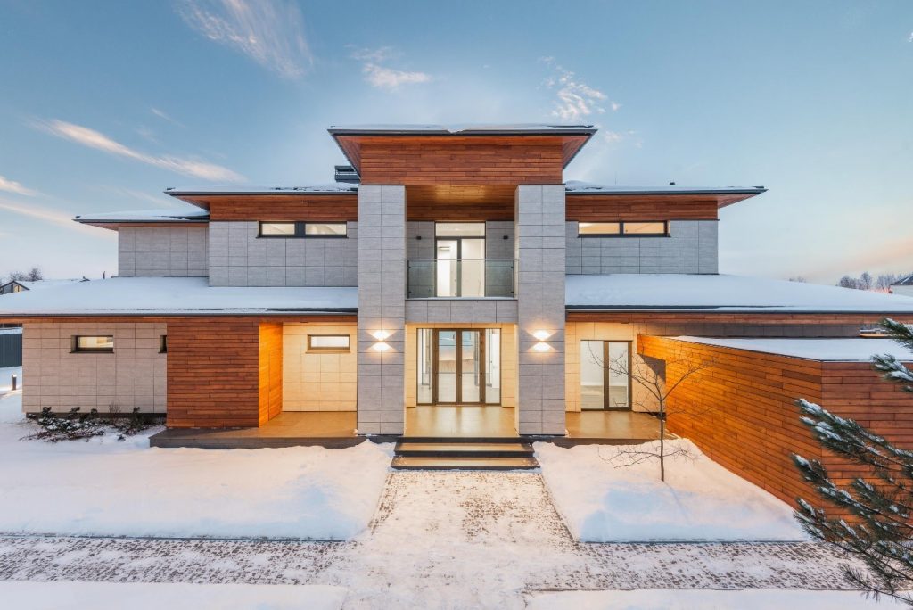 View of a house in winter